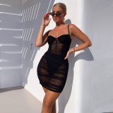 Women See Through Mesh Sexy Dresses FD822839