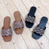 Summer Women Crystal Shiny Slippers Slides