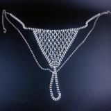 Chain Mermaids Tops Bra Women Summer Bling Hollow Rhinestone Pant Bodysuits SHSTL009110
