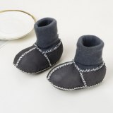 Baby Wool Integrated Baby Step Boots Soft Sole Newborn Socks