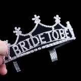 Women Rhinestone Wedding Comb  Bride To Be Headbands SHHG03041