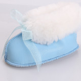 New Style Baby Snow Boots Girls Boys Winter Sheep Leather Shoes
