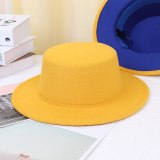 Caluriri Hot Sale Spring and Autumn Unisex Top Wool Felt Hats