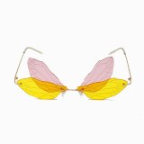Butterfly Rimless Sunglasses Fashion Steampunk Sunglasses 711526