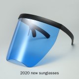 Oversized Anti-Peeping One Piece Rimless Sunglasses 600617