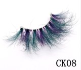 Colored Mink Eyelashes 25mm Lashes Fluffy Messy 3D Mink fake Lashes