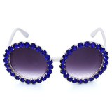 Rhinestone Female Trendy Gradient Suglasses GV100516