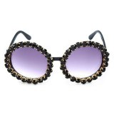 Rhinestone Female Trendy Gradient Suglasses GV100516