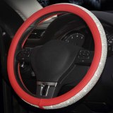 Diamond Crystal Rhinestone Car Leather Steering Wheel Covers 00112