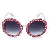 Rhinestone Female Trendy Gradient Suglasses GV100516