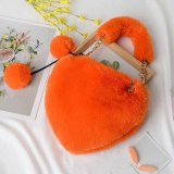 Faux Fur Cute Messenger Bags Clutch Winter Soft Plush Ladies Handbags 03647
