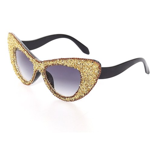 Ladies Oversized Cat Eye Diamond Sunglasses 710617