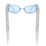 Vintage Tassel Rhinestones Unique Diamond Sunglasses 33192103