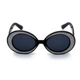 Fashion Round Frame Trendy Colored Cat Eye Sunglasses 1195061