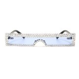Fashion Small Frame Rhinestone Rectangle Sunglasses 192435