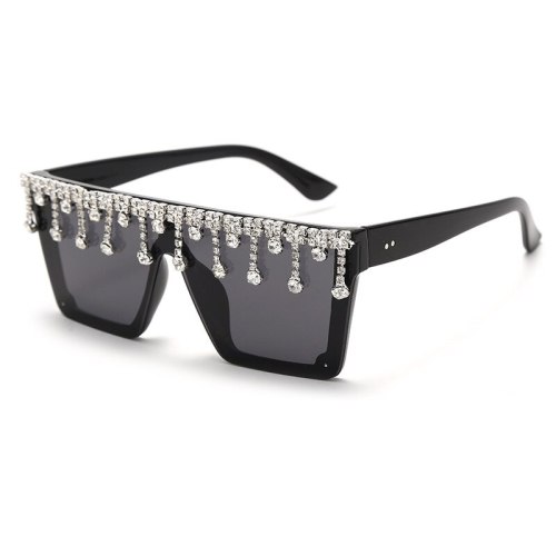 Handmade Diamond Square Frame Sunglasses 20395106