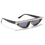 Ladies Vintage Rhinestone Diamond Sunglasses 8495