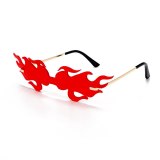 New Metal Fashion Flame Sunglasses 711829