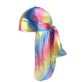 Men Women Silk Laser Turban Polyester Durag Durags TJM-0516J