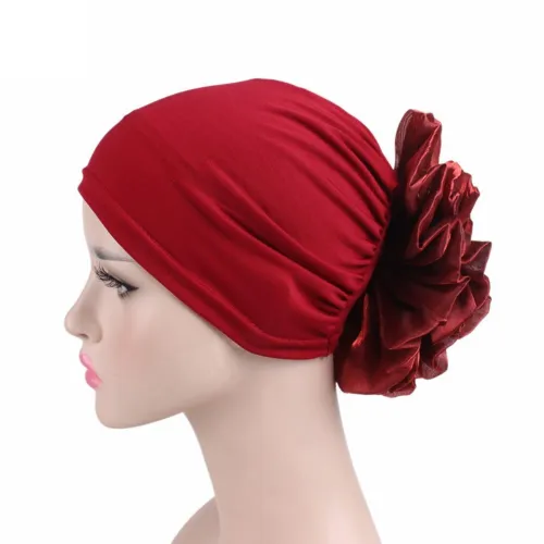 New Women's Flower Hat Stretch Cloth Bonnet Bonnets TJM-26273