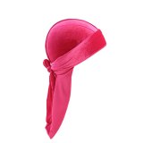 Velvet Silky Soft Durag Cap Headwraps with Long Tail Durags TJM-0516B1