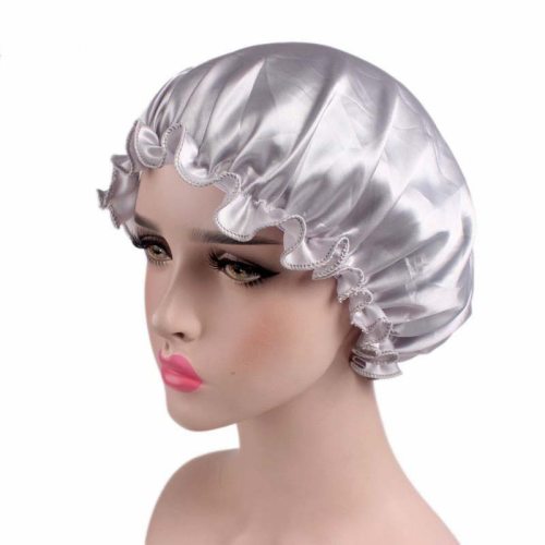 Women Shower Femme Silk Long Hair Bonnets TJM-25061