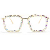 Oversized Square Diamond Sunglasses 532536