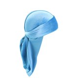 Velvet Silky Soft Durag Cap Headwraps with Long Tail Durags TJM-0516B1