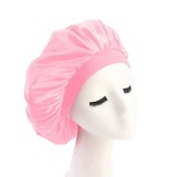 58cm Adjust Solid Satin Bonnet Hair Styling Cap Long Hair Bonnets TJM-30112B