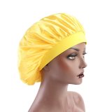 58cm Adjust Solid Satin Bonnet Hair Styling Cap Long Hair Bonnets TJM-30112B