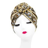 Women Head Scarf Turban Caps Trendy Printed Bonnet Bonnets