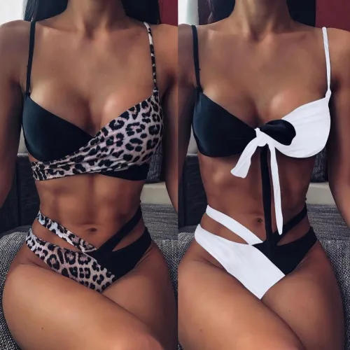 Women Sexy Bikini Split Swimsuit Swimsuits B4859