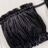 Women Ruched Hollow Sexy Bikini Swimsuit Swimsuits B23142W