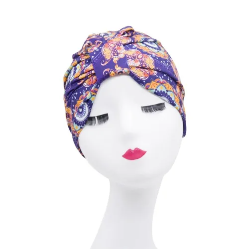 Trendy Cotton Cheetah Print Satin Bonnet Bonnets