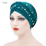 Fashion Muslim Wrap Turban Cute Crystal Linen Diamond Turbans 0718
