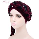 Fashion Muslim Ethnic Style Turban Long Braid Wrap Turbans 0314