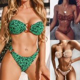 Women Bikini Off Shoulder High Waist Swimsuit Swimsuits B2637