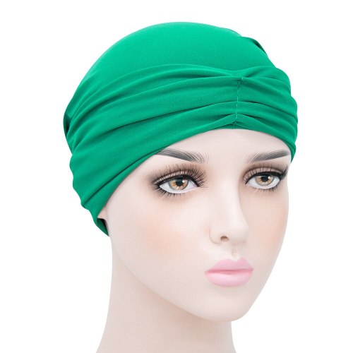 New Elastic Polyester Turban Warm Winter Bonnets 0819