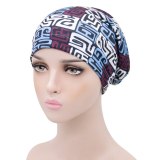 Printed Hood Double-Layer Lining Satin Chemotherapy Bonnet Bonnets YH-12