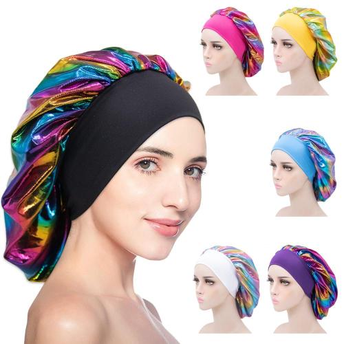 Wide Brim Elastic Single Layer Shower Cap Stion Bonnets