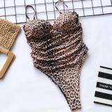 Women Leopard Print Bikini Swimsuit Swimsuits B0718