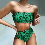Sexy Women High Waist Briefs Floral Print Swimsuit Swimsuits WB1021