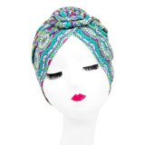 Women Head Scarf Turban Caps Trendy Printed Bonnet Bonnets