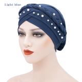 Fashion Muslim Wrap Turban Cute Crystal Linen Diamond Turbans 0718