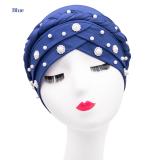 Fashion Muslim Wrap Cute Diamond Headband Bonnet Bonnnets 0516