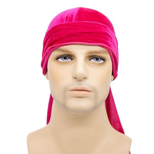 Fashion Hot-Selling Gold Velvet Stretch Long Tail Durag Durags 1526