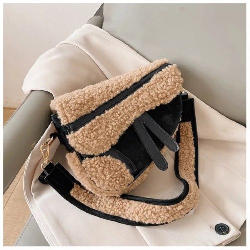 Faux Fur Cluth Bags Winter Soft Small Crossbody Shoulder Bags BZX-3101122