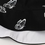 Double Side Wearing Butterfly Printing Outdoor Sunhats R-00112