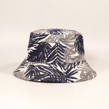 Fashion Leaf Print Hip Hop Bucket Sun Fisherman Hats 20121829