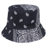 Fashion Reversible Black White Cow Pattern Bucket Hats